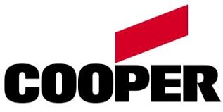 A black and red logo for cooper