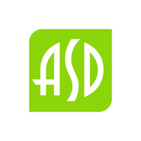 A green square with the letters asd in it.